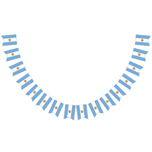 アルゼンチン国旗とパーティーアルゼンチンのバナー/結婚式 バンティングフラッグ (全)