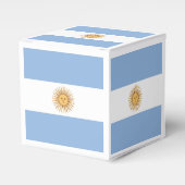 アルゼンチン国旗のエンブレム フェイバーボックス (正面サイド)