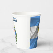 アルゼンチン国旗のコートを施した武器紙カップ 紙コップ (右)