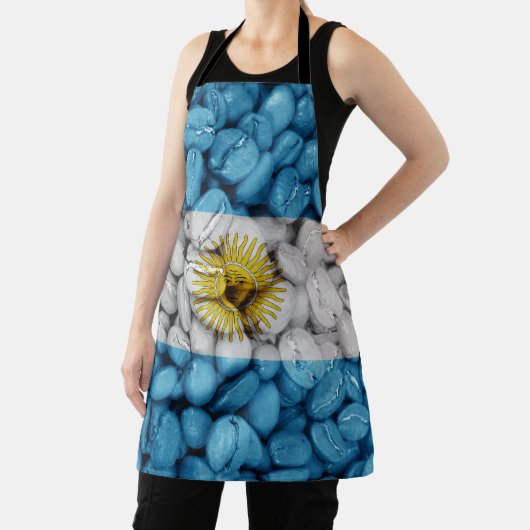 アルゼンチン国旗のコーヒー エプロン (インサイチュ)