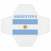 アルゼンチン国旗のサッカーアルゼンチンブルー サッカーボール (フラット)