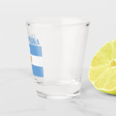 アルゼンチン国旗のサッカーアルゼンチンブルー ショットグラス (右)