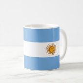 アルゼンチン国旗のセラミックマグカップ コーヒーマグカップ (正面右)