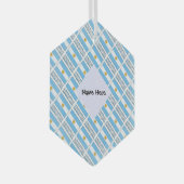 アルゼンチン国旗のタイル貼りパーソナライズされた ガラスオーナメント (正面右)