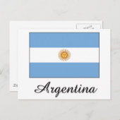アルゼンチン国旗のデザイン ポストカード (正面/裏面)