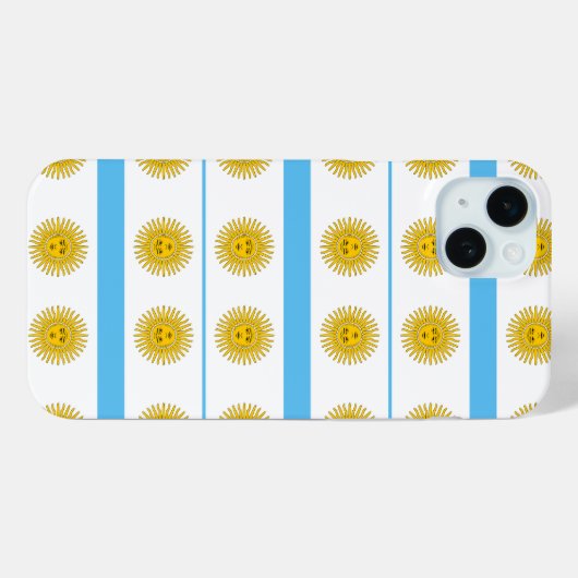 アルゼンチン国旗のパターン Case-Mate iPhoneケース (裏面 (横))