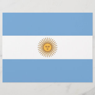 アルゼンチン国旗のフライヤー チラシ