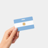 アルゼンチン国旗の名前バッジ バッジ (手持ち)