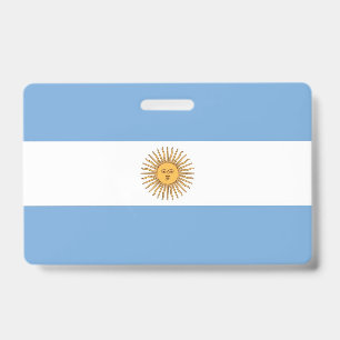 アルゼンチン国旗の名前バッジ バッジ