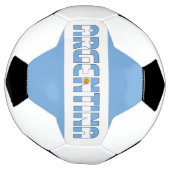 アルゼンチン国旗の愛らしい愛国心 サッカーボール (回転)