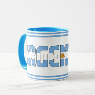 アルゼンチン国旗の愛国的なコーヒー マグカップ