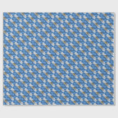 アルゼンチン国旗の折り返し紙 ラッピングペーパー (フラット)