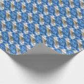 アルゼンチン国旗の折り返し紙 ラッピングペーパー (角)