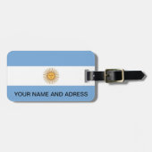 アルゼンチン国旗の荷物タグ ラゲッジタグ (正面横)