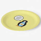 アルゼンチン国旗の話中ペンギンパーティー ペーパープレート (アングル)