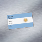 アルゼンチン国旗を持つ名刺マグネット マグネット名刺 (インサイチュ)