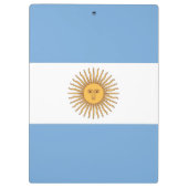 アルゼンチン国旗を持つ愛国的なクリップボード クリップボード (裏面)