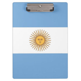 アルゼンチン国旗を持つ愛国的なクリップボード クリップボード