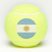 アルゼンチン国旗を持つ愛国的なテニスボール テニスボール (裏面)