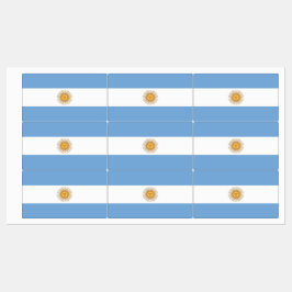 アルゼンチン国旗を持つ愛国的なラベル ラベル