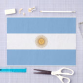 アルゼンチン国旗を持つ愛国的ティッシュペーパー 薄葉紙 (クラフト)