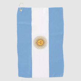 アルゼンチン国旗を掲げたゴルフタオル ゴルフタオル