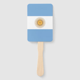 アルゼンチン国旗を掲げたハンドファンのセット ハンドファン