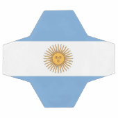 アルゼンチン国旗を掲げた愛国的なサッカーボール サッカーボール (フラット)