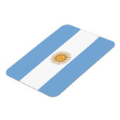 アルゼンチン国旗を掲げた愛国的なフレキシブル磁石 マグネット (左側)