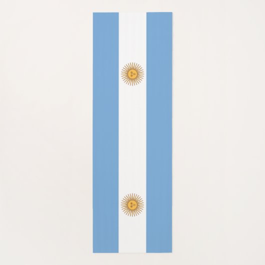 アルゼンチン国旗を掲げた愛国的なヨガマット ヨガマット (裏面)