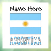 アルゼンチン国旗カスタマイズ商品 ウィンドウサイン (シート3)