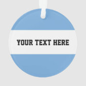 アルゼンチン国旗カスタム・クリスマス オーナメント (裏面)