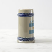 アルゼンチン国旗サッカーボール　アルゼンチン　青 ビールジョッキ (中央)