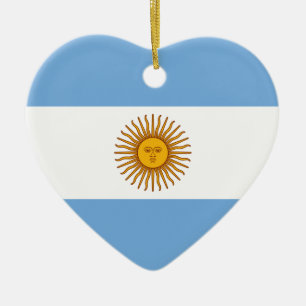 アルゼンチン国旗バンデラ・デ・アルゼンチン セラミックオーナメント
