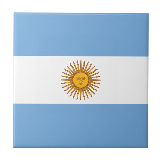 アルゼンチン国旗バンデラ・デ・アルゼンチン タイル (正面)