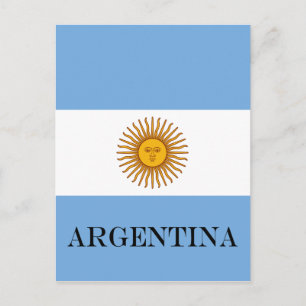 アルゼンチン国旗バンデラ・デ・アルゼンチン ポストカード