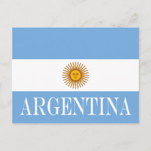 アルゼンチン国旗バンデラ・デ・アルゼンチン ポストカード