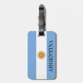 アルゼンチン国旗バンデラ・デ・アルゼンチン ラゲッジタグ (裏面縦)