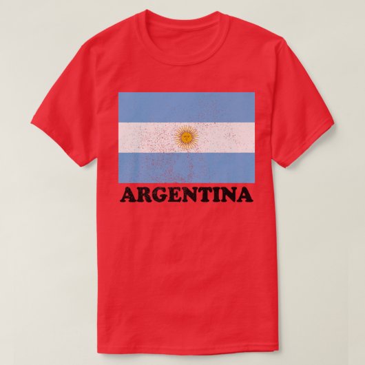 アルゼンチン国旗プライドアルゼンチン国旗 Tシャツ (デザイン正面)