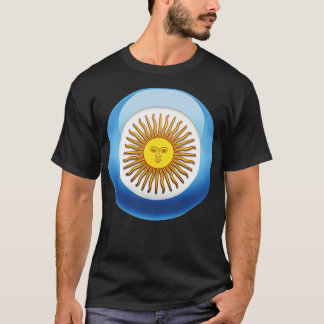 アルゼンチン国旗ラウンドエル Tシャツ