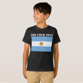 アルゼンチン国旗選手権サッカーフットボール Tシャツ (正面フル)