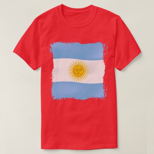 アルゼンチン国旗1 Tシャツ (デザイン正面)