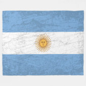 アルゼンチン国旗 – アルゼンチン伝統のタペストリー フリースブランケット (正面(横))