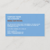 アルゼンチン国旗、アルゼンチン国旗 名刺 (裏面)