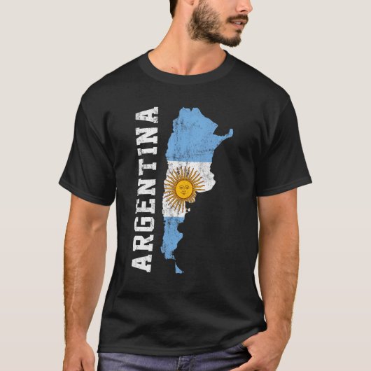 アルゼンチン国旗、アルゼンチン Tシャツ (正面)