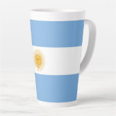 アルゼンチン国旗 カフェラテマグ (右アングル)