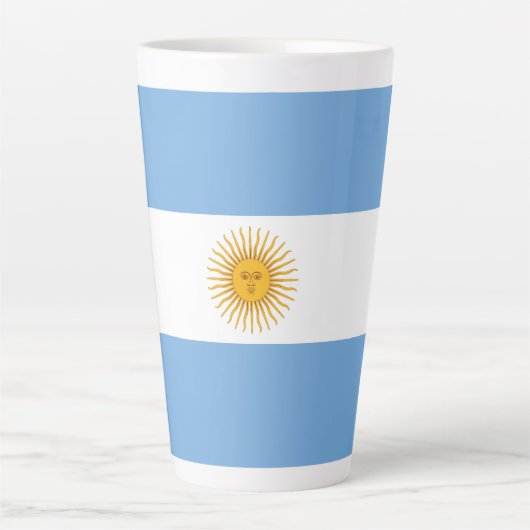 アルゼンチン国旗 カフェラテマグ (正面)