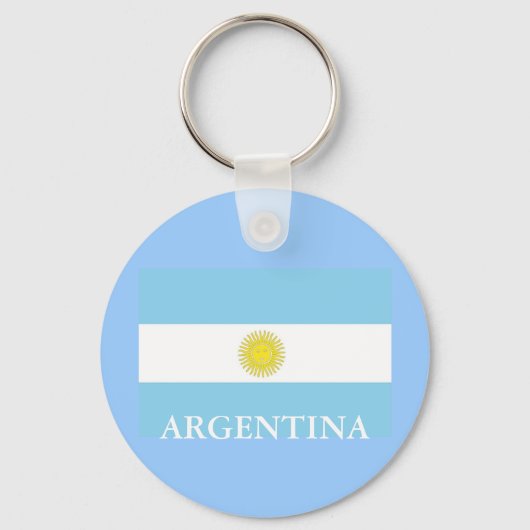 アルゼンチン国旗 キーホルダー (正面)