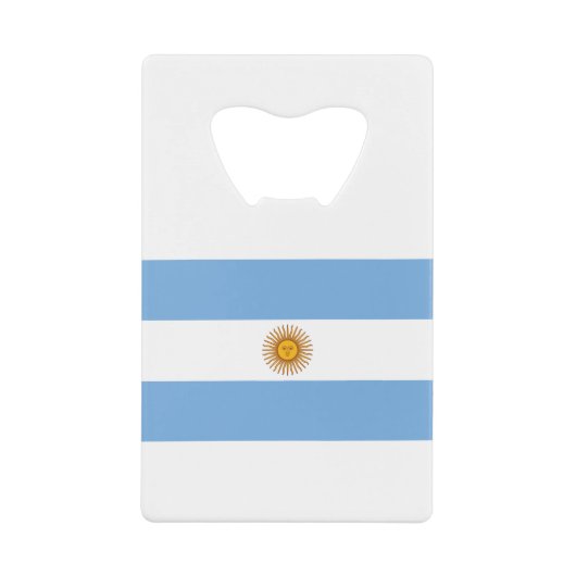 アルゼンチン国旗 クレジットカード栓抜き (正面)