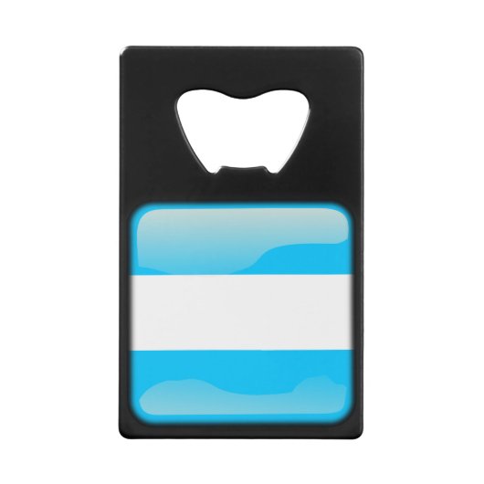 アルゼンチン国旗 クレジットカード栓抜き (正面)